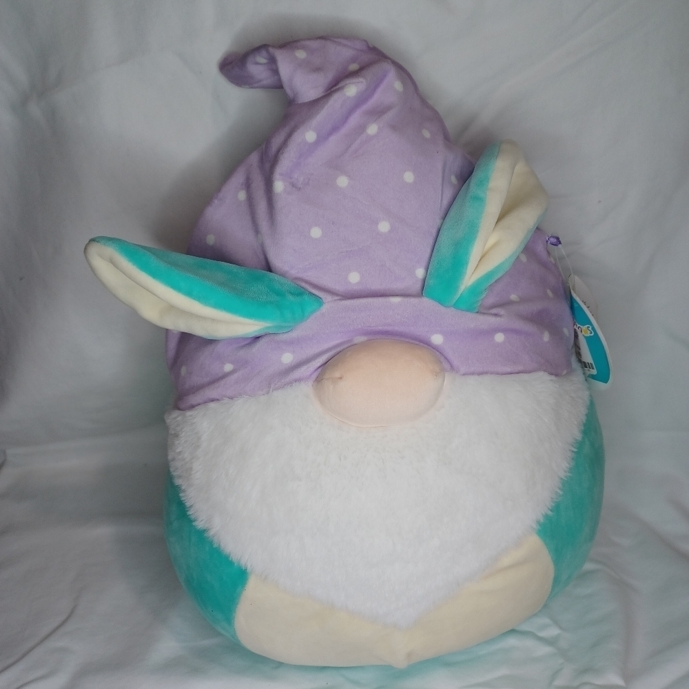 Squismallows Purple and Teal Gnome Plush